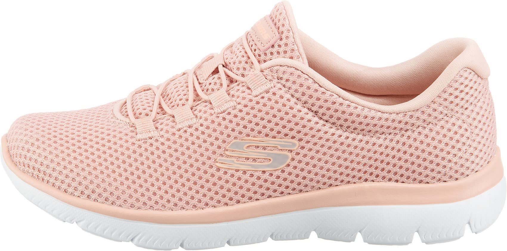 Image secondaire de Skechers Femme SUMMITS Sneaker, Rose Mesh White Trim, 39