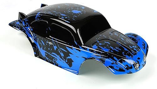 Miniatura 5 de SummitLink Cuerpo personalizado compatible con escala 110 18 RC coche o camión (camión no incluido) (azul oscuro sobre negro)