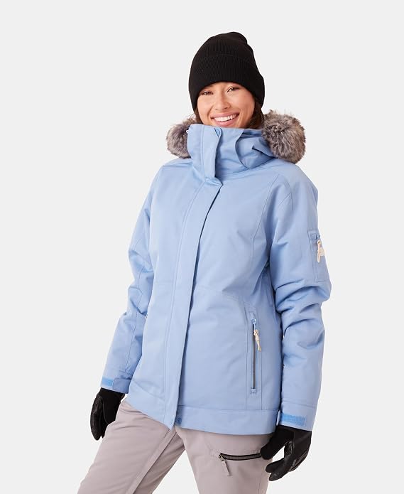 Roxy Women's Meade Snow Jacket 10k Waterproof, Pfas-free, Recycled Materials, Insulated