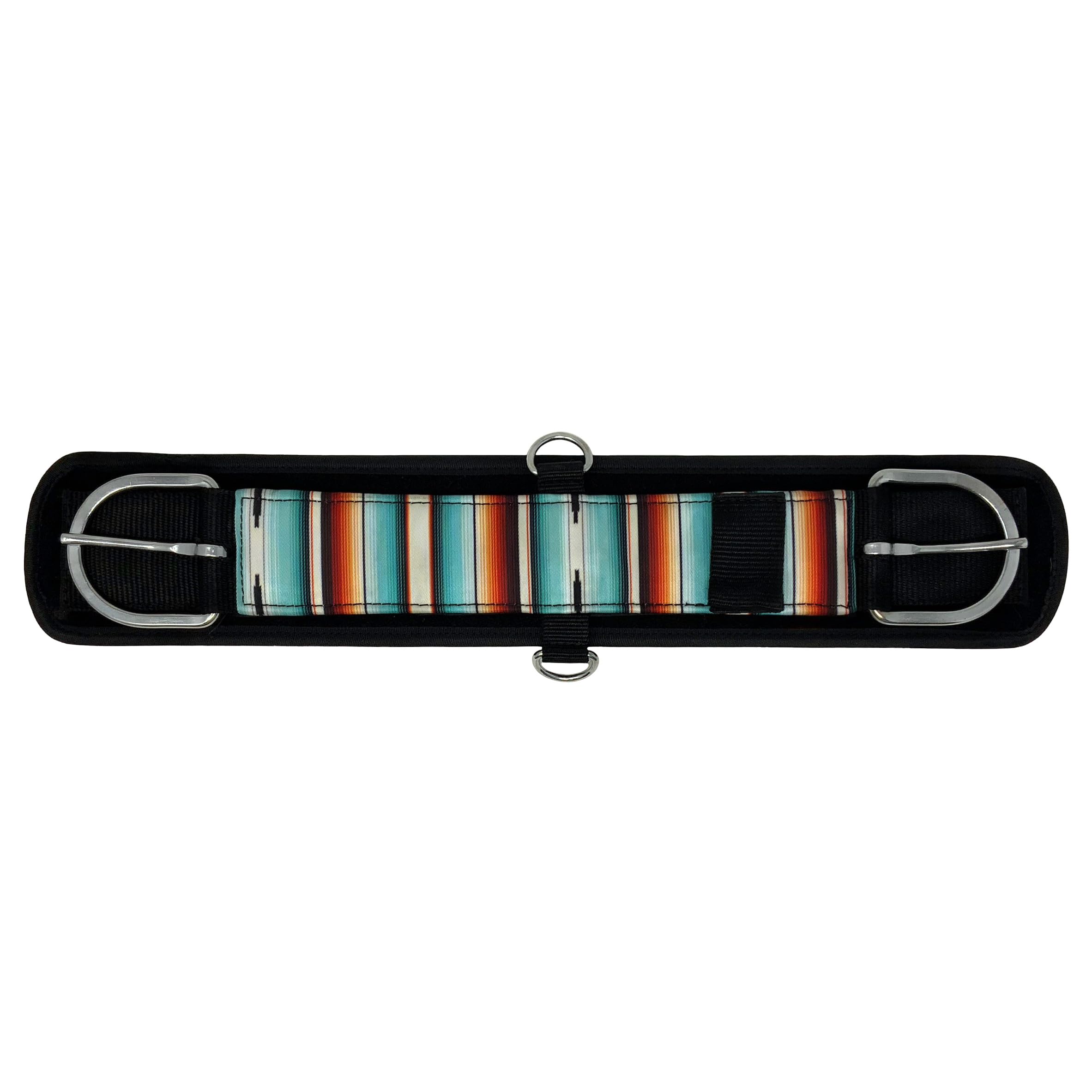 Showman Pony Teal Serape Neoprene Bottom Girth