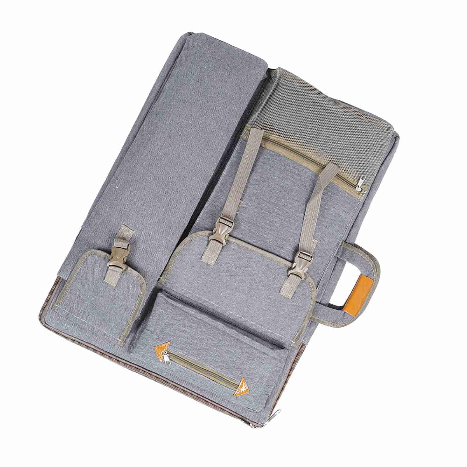 Canva – Grand Sac d'art Multifonction, étanche, Sac pour Planche à Croquis, Fourniture d'art, 66 X 50 Cm (Grey)