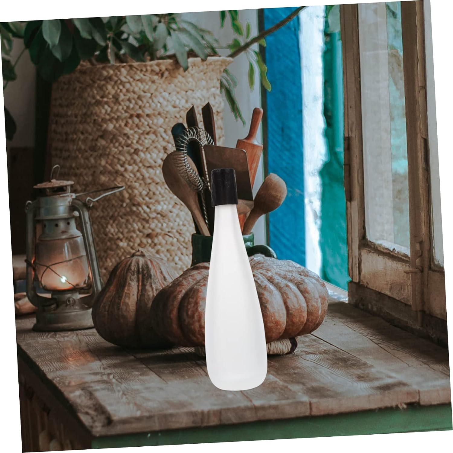 Mikinona Bottles for 500ml Frosted White Wine Bottle Wine Decanter Sealed Glass for Camping