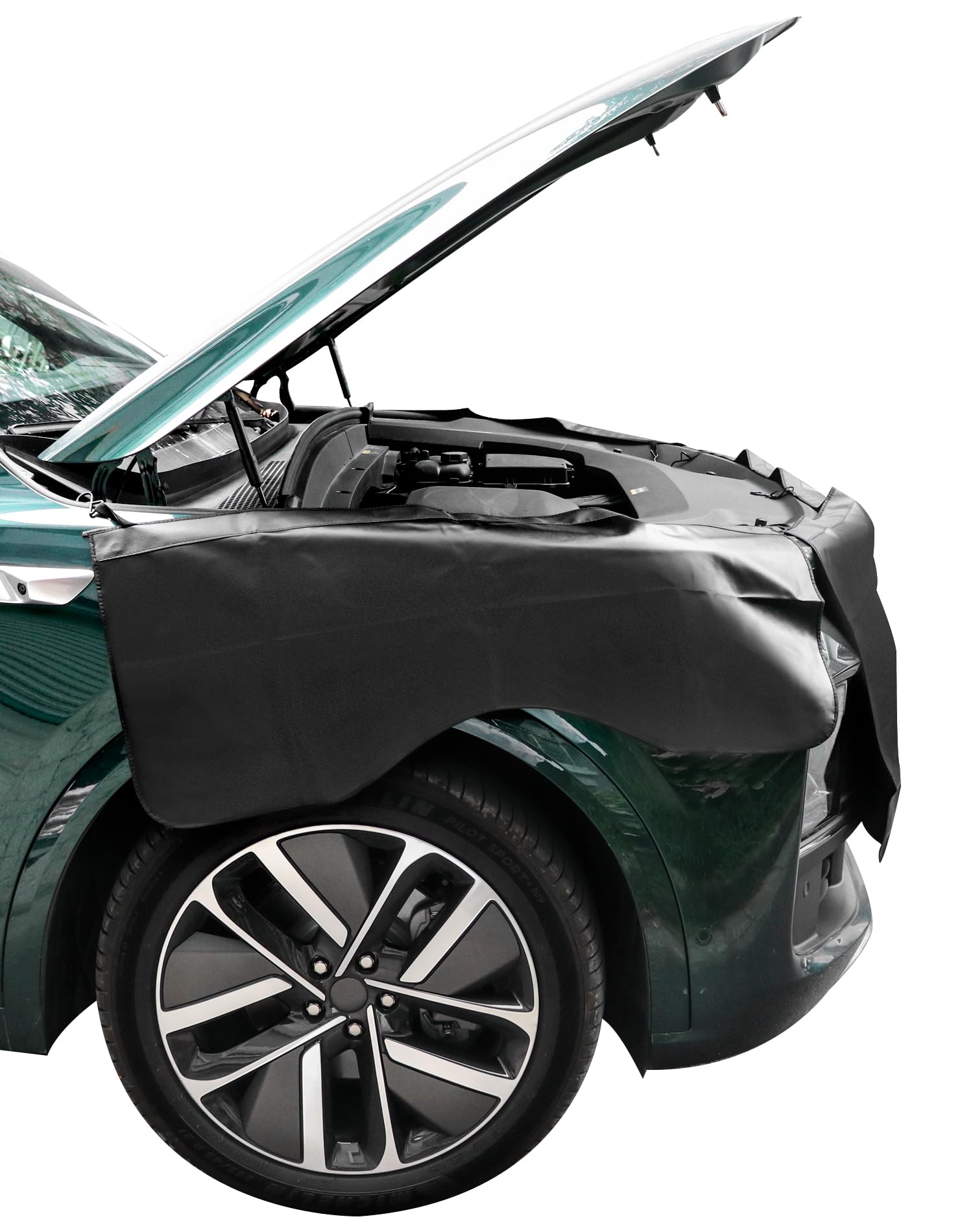 QWORK® Set di 3 Tappetino di protezione per parafango per auto, resistente a grasso e graffi, ideale per riparazioni auto in officina