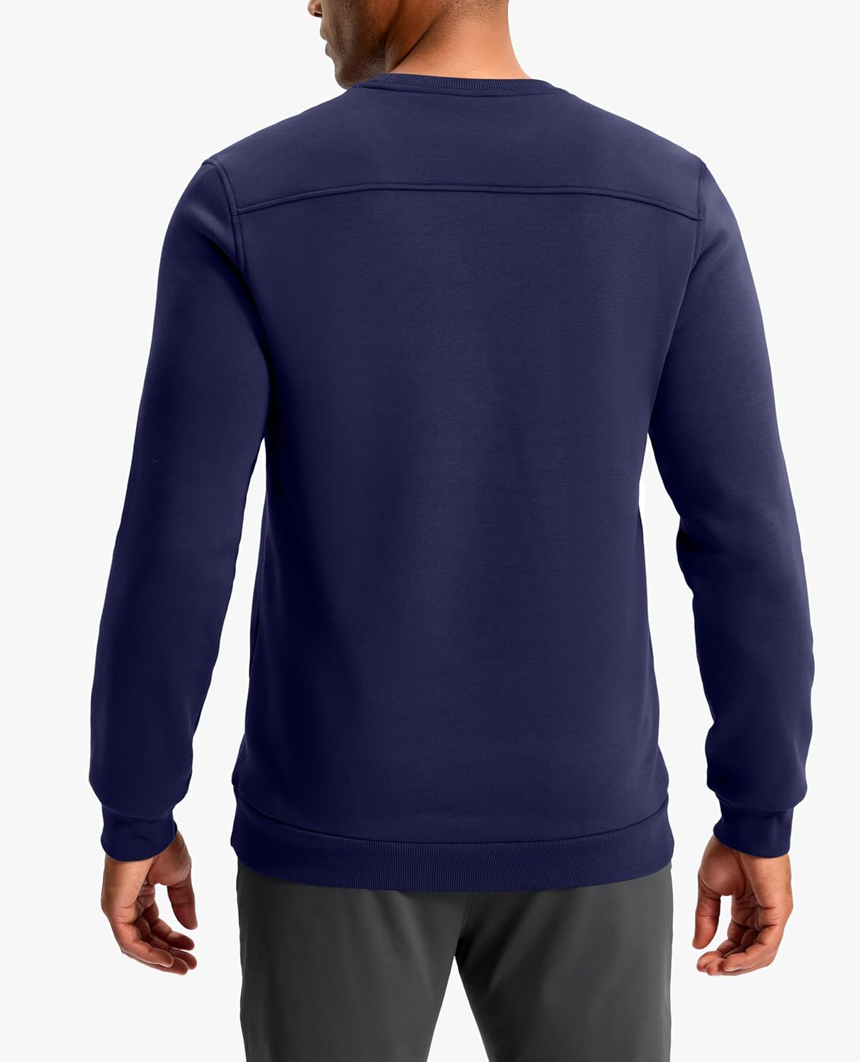 G Gradual Men's Fleece Lined Crewneck Sweatshirt Midweight Regular Fit Athletic Workout Warm Pullover Sweater Shirts - Image 5