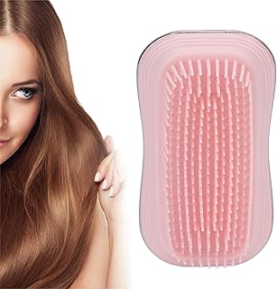 Escova desembaraçadora, 2 peças escova de cabelo desembaraçadora para mulheres meninas e crianças escova de cabelo desembaraçadora escova de viagem desembaraçadora anti-nó massagem pente de cabelo em forma de ovo para homens mulheres escova de cabelo infantil