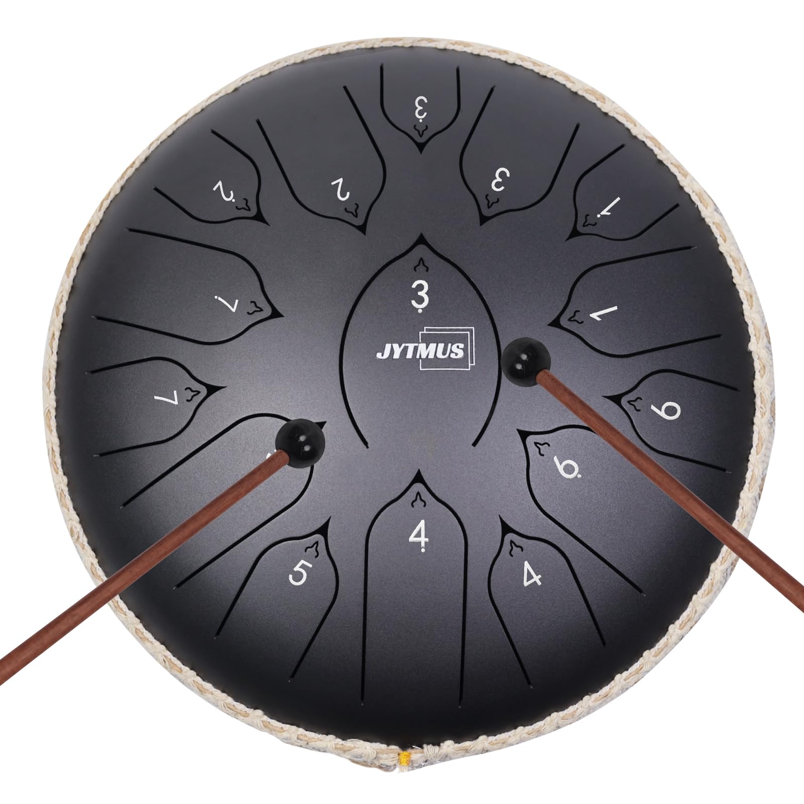 BETESINE 33 Cm 15 Noten Stalen Tongtrommel Trommel Voor Yoga Ontspanning Muziektherapie Stressverlichting En Gebruik Buitenshuis Inclusief Hamers Muziekboek Tas C Grote 2397346176