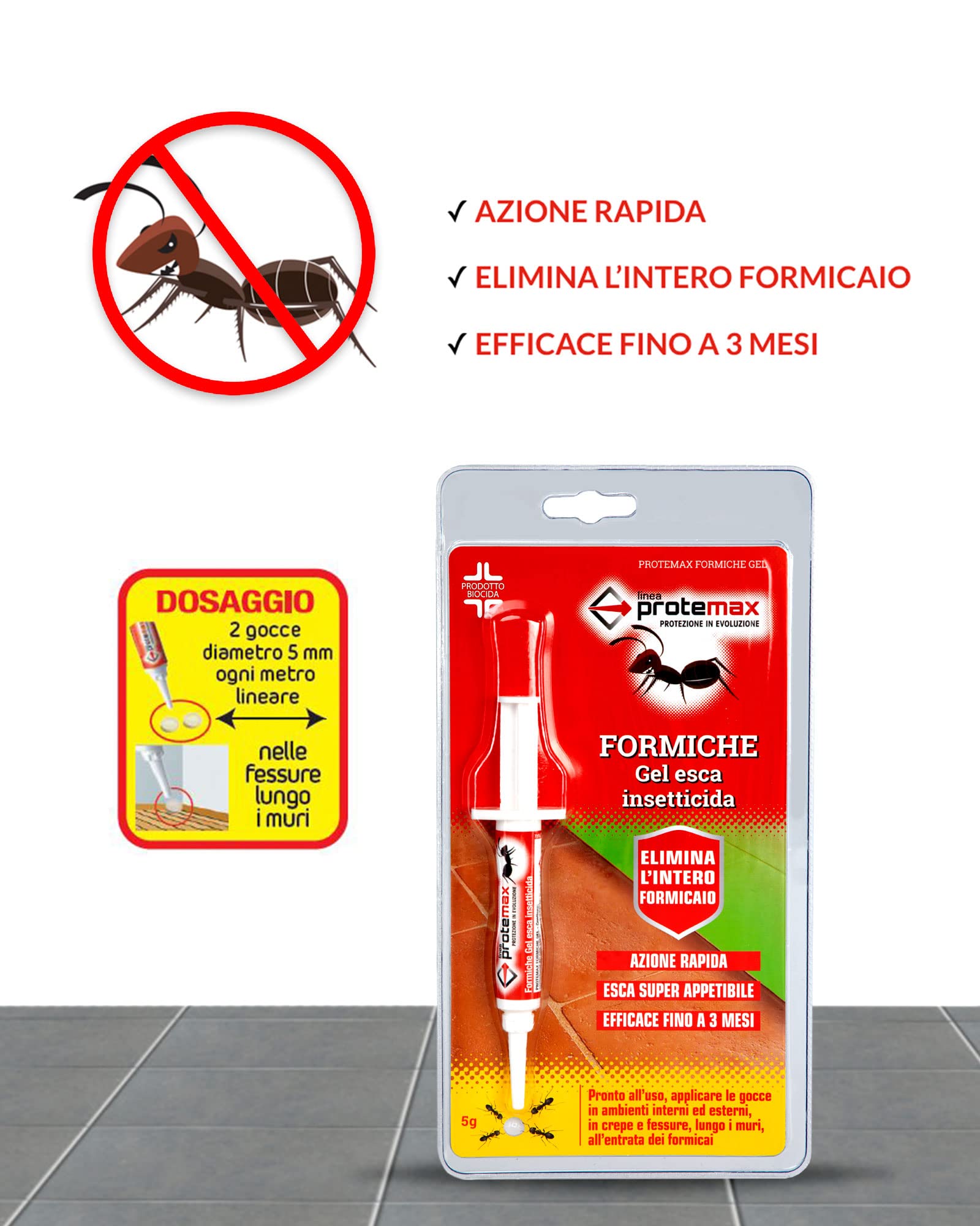 ESCA GEL FORMICHE CON SIRINGA gr. 5 - 12 PZ