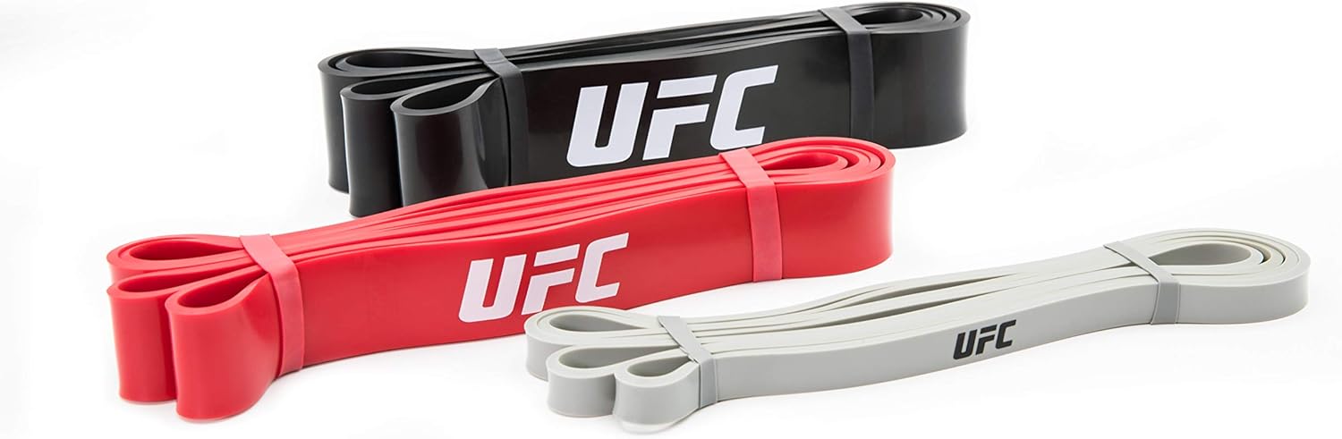 UFC Power Bands Set, Light Medium Heavy Resistance Bands Exercise Bands for Workouts Booty Bands