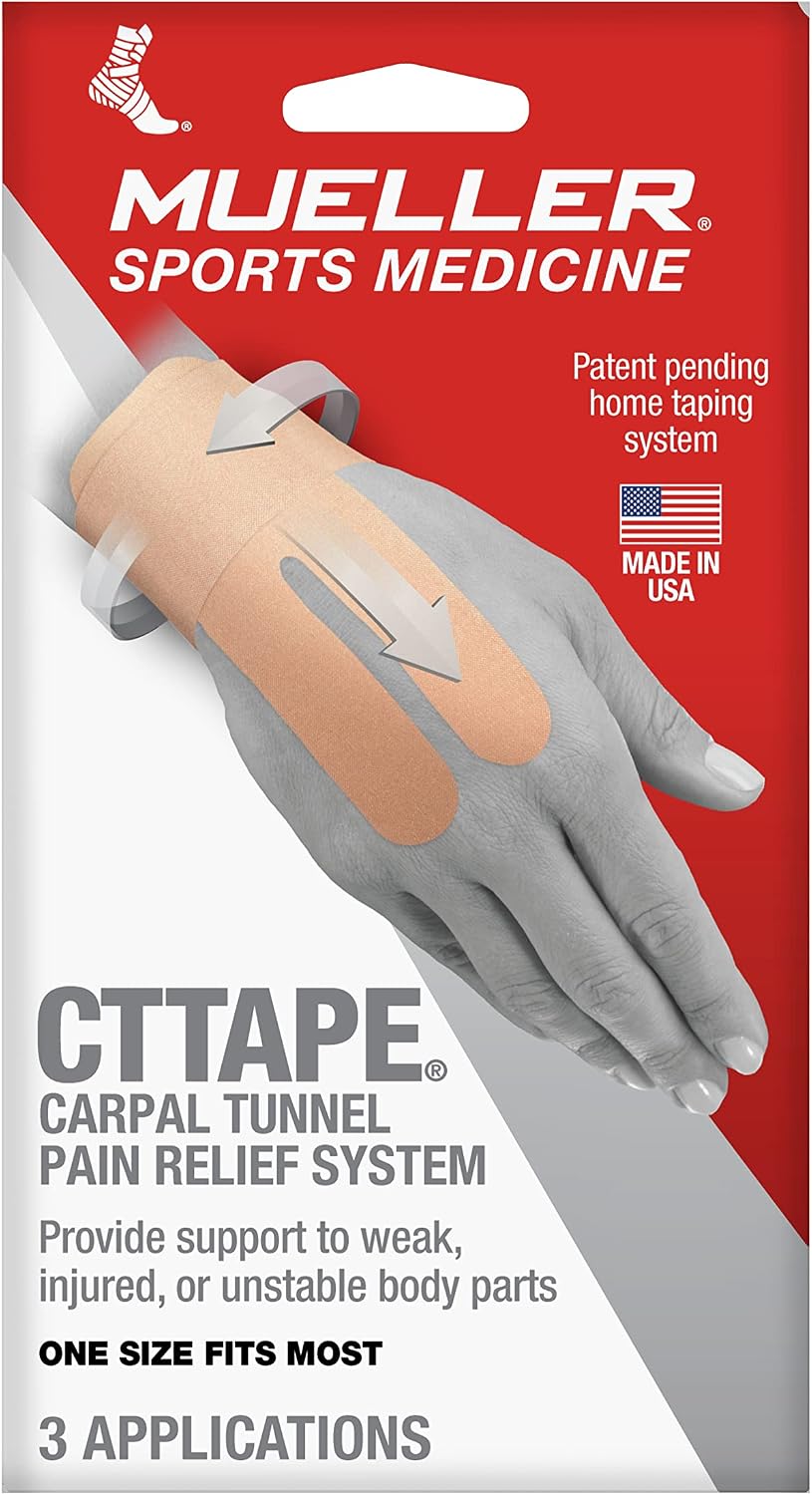 MUELLER Carpal Tunnel Pain Relief System: 3 applications/fits 4 in. to 9.75