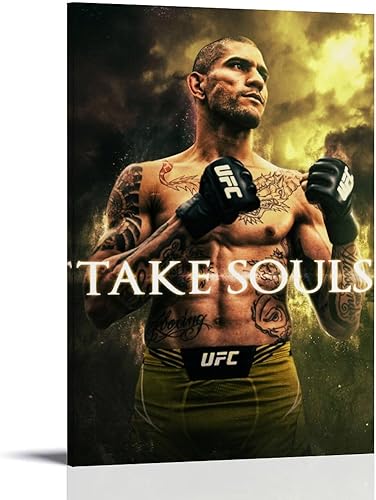 EsEntL Póster de Alex Pereira Fighting Star Art para regalo, pintura en lienzo, arte de pared, decoración moderna, 16 x 24 pulgadas (15.7 x 23.6 in)