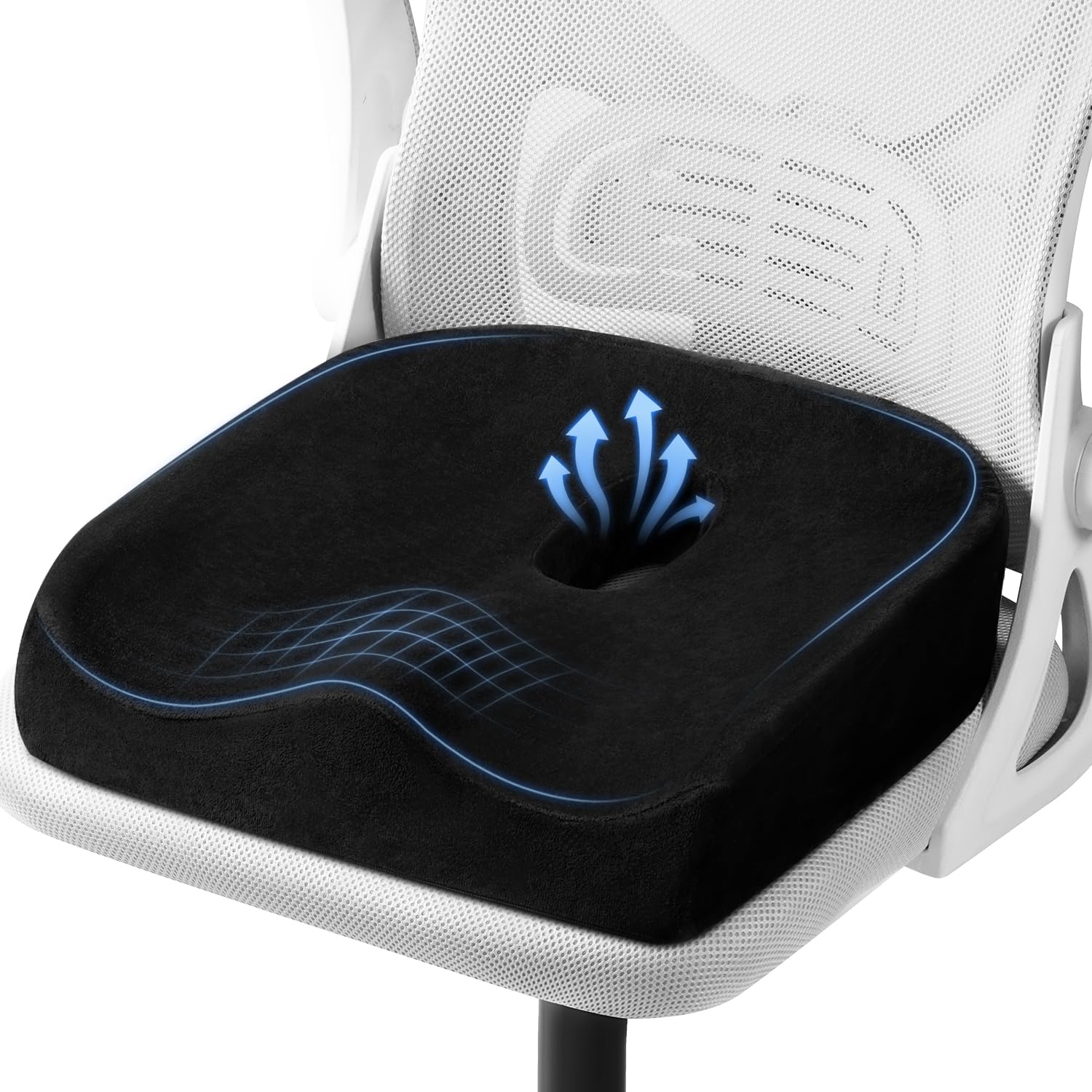 Coussin de siège en mousse pour améliorer le confort du télétravail à la maison