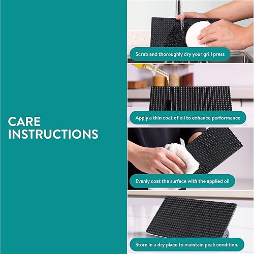 Miniatura 5 de Navaris Smash Burger Press - Prensa rectangular de hierro fundido para hamburguesas - Prensador de hamburguesas para asar y marcas de sellado