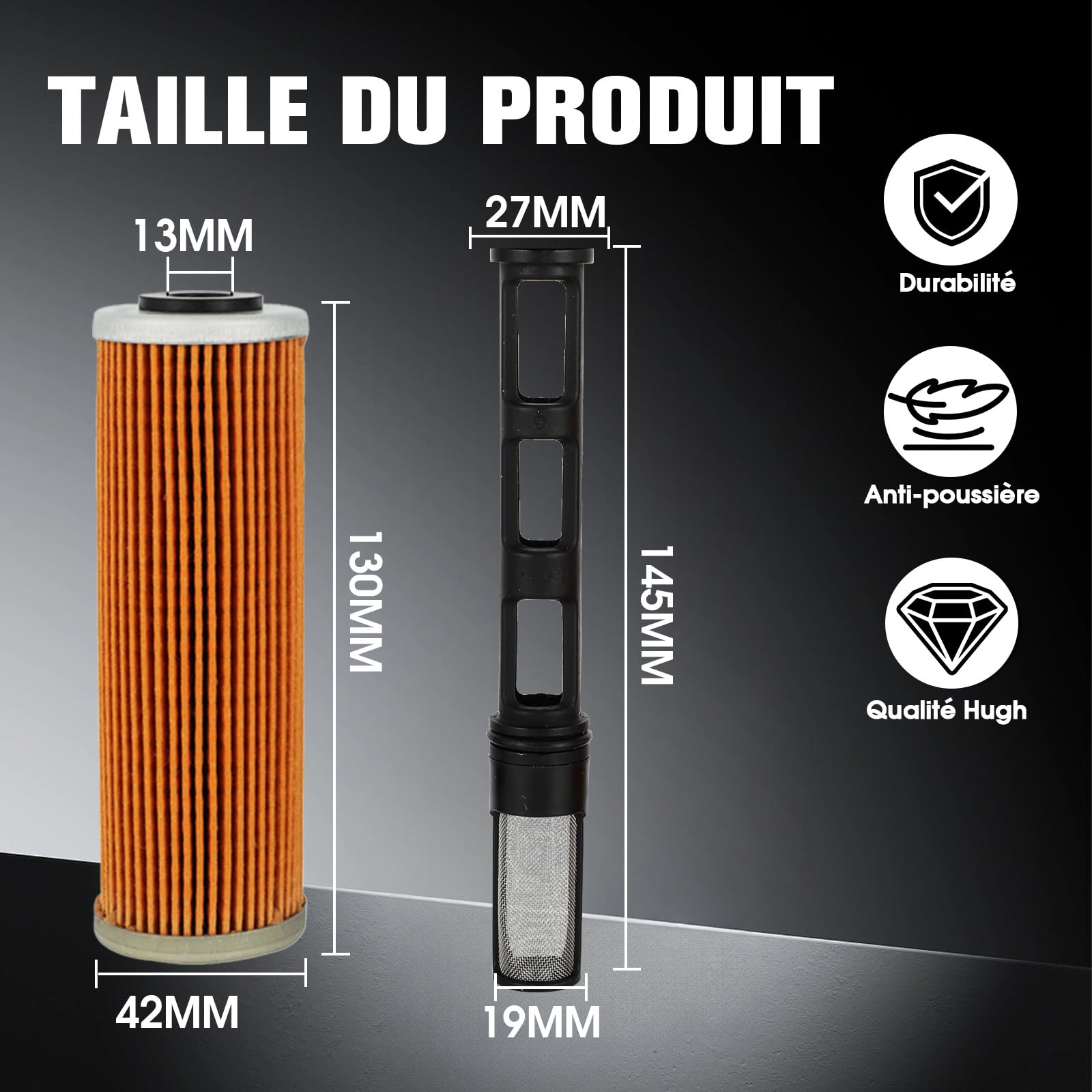 Filtre à Huile Moteur Moto et Filtre à Air OEM pour KTM 790-1290 Adventure | Filtration d'Huile Moteur, Filtration d'Air Moteur, Pièce de Remplacement OEM, Compatible avec KTM 790-1290 Duke Adventure