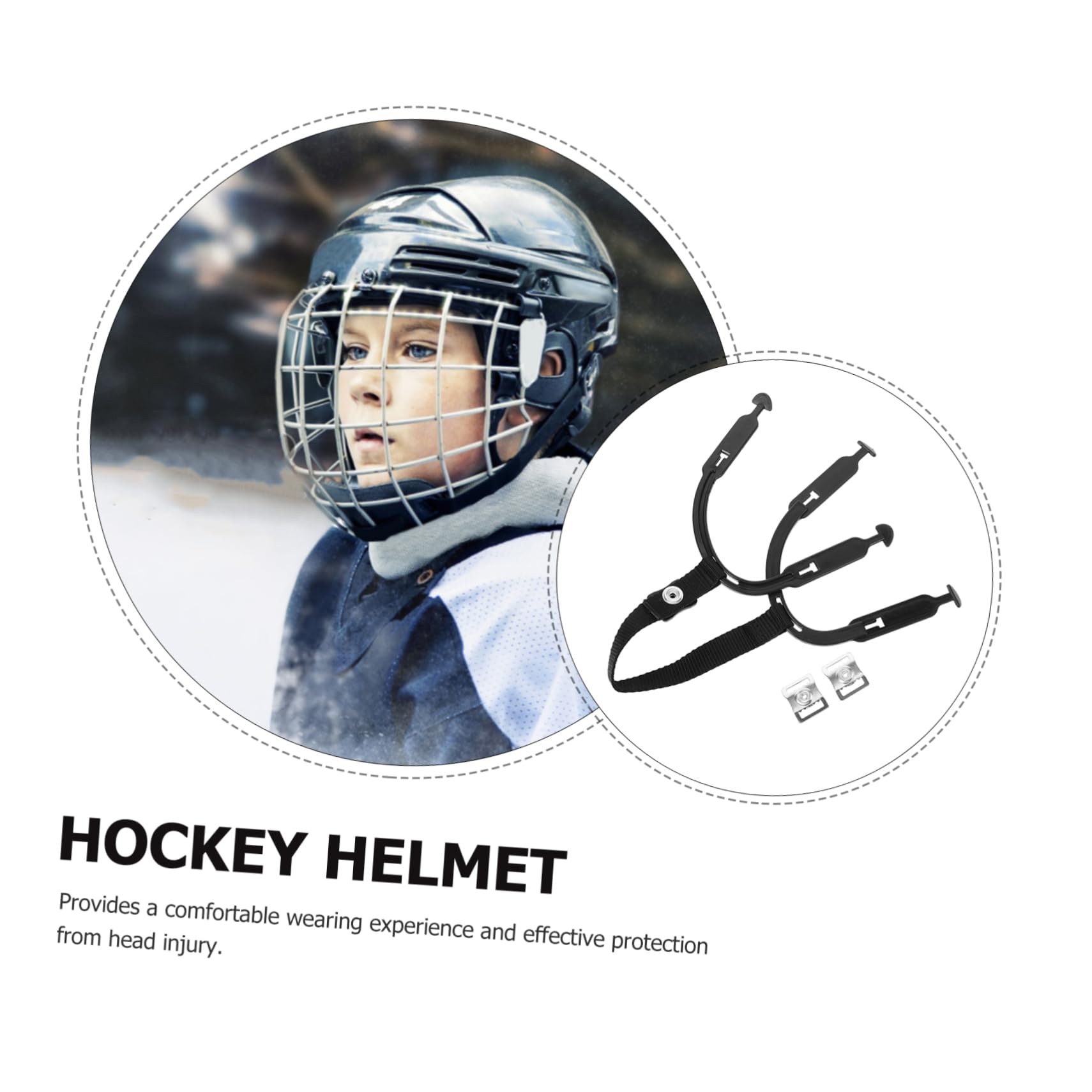 SUPVOX 4 Juegos De Correa para La Barbilla del Casco Correa para La Barbilla para Deportes Suministro De Casco De Hockey Correa para La Barbilla para Casco Correas para La Barbilla