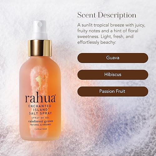 Miniatura 4 de Rahua Spray de sal de Isla Encantada 42 Fl Oz basado en plantas producto de peinado de cabello Tousle y estilo spray de sal de mar rosa da cabello