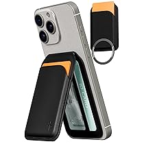 PAGONGO Portafoglio Magsafe Magnetico Compatibile | Wallet per iPhone 16 15 14 Pro Max Serie Accessori, Contiene Fino a 4 Carte, Nero