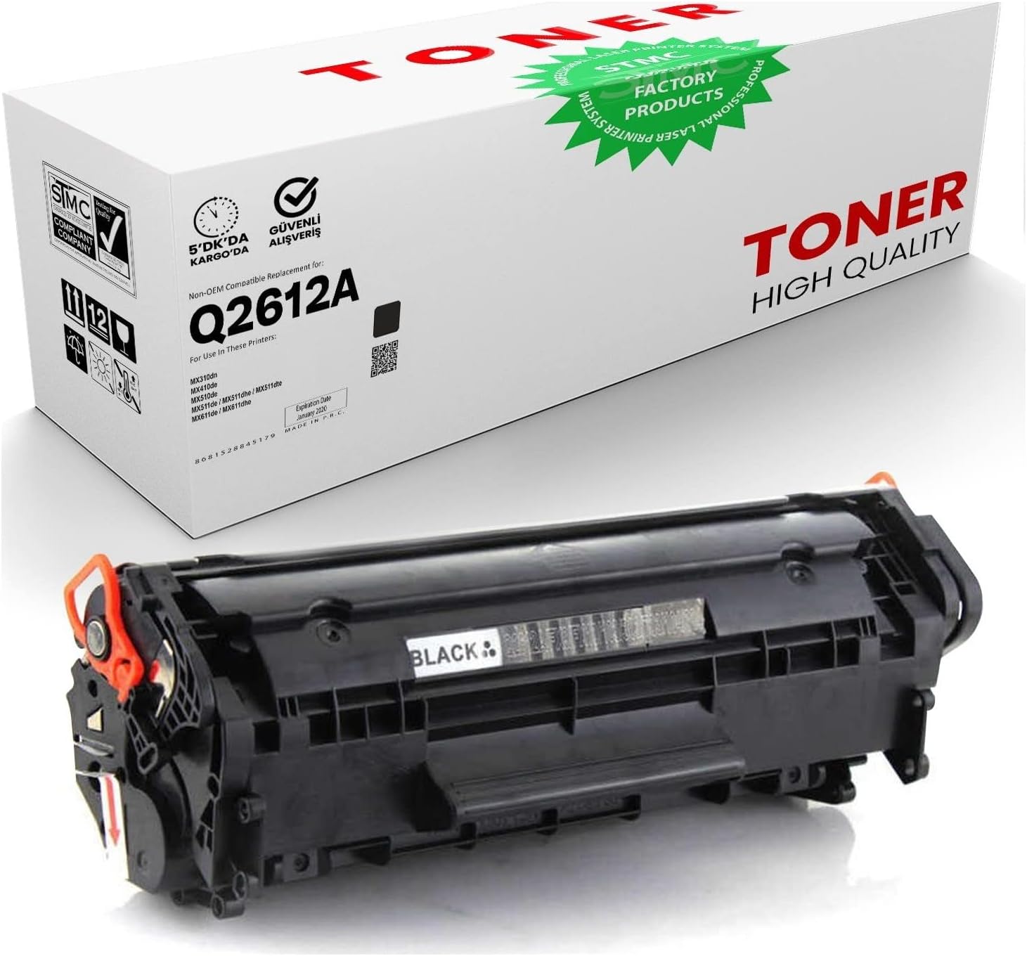 HP LaserJet 1015 / 1018 Q2612A Muadil Toner - Görsel 1