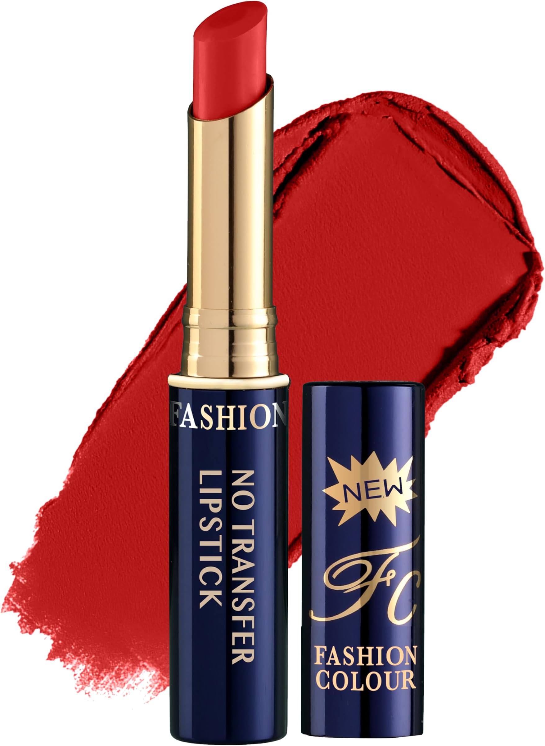 Fashion Colour Lip Super Stay | Non Transferable Lipstick Waterproof | Lipsticks For Women Waterproof | 12-Hour Stay | Matte Finish | Long-Lasting | Highly Pigmented | Bold Colours Shade-10 (Vermillion)