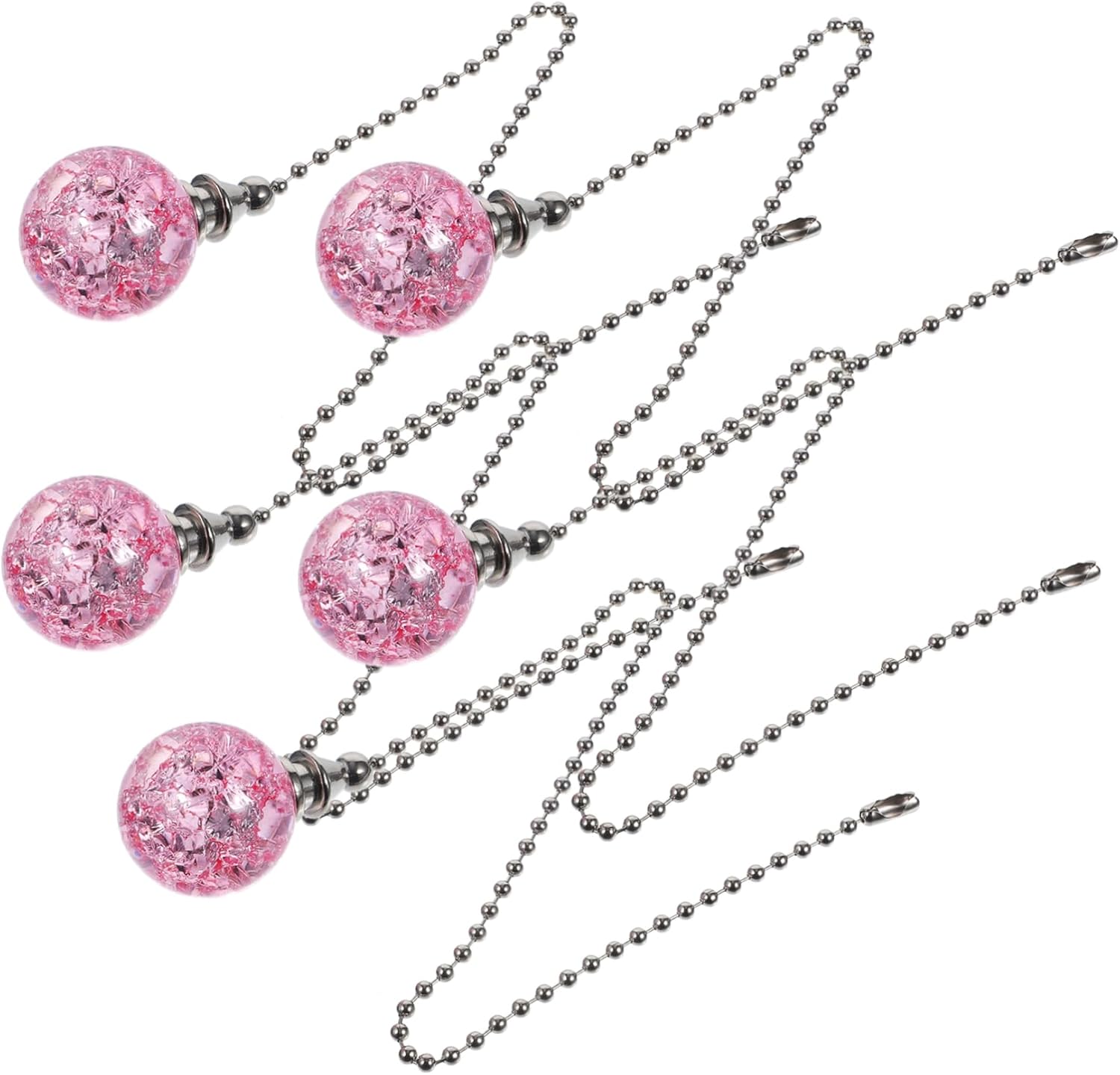 DOITOOL 15pcs Decorative Ceiling Fan Pull Chain Stylish Light Pulling Chain for Home Decor High-grade Material Easy Installation for Bathroom and Lamp Pendants Personalize Your Space