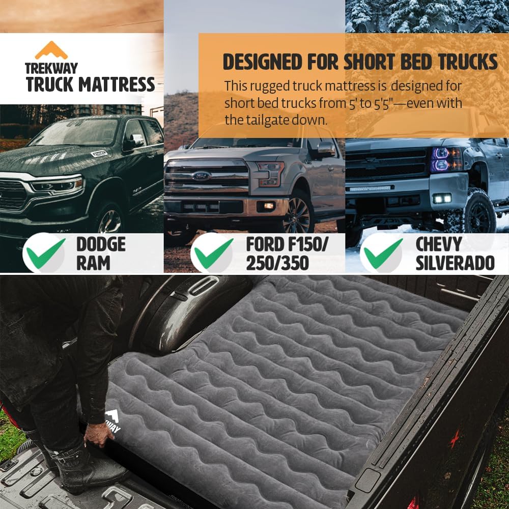 Offroading Gear 5.5ft Truck Tent and Trekway Air Mattress Bundle
