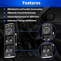 Vista 3 de Interruptor de ventana eléctrica principal para: Mercedes-Benz ML350 2012 2013 2014 2015, delantero izquierdo del lado del conductor Control