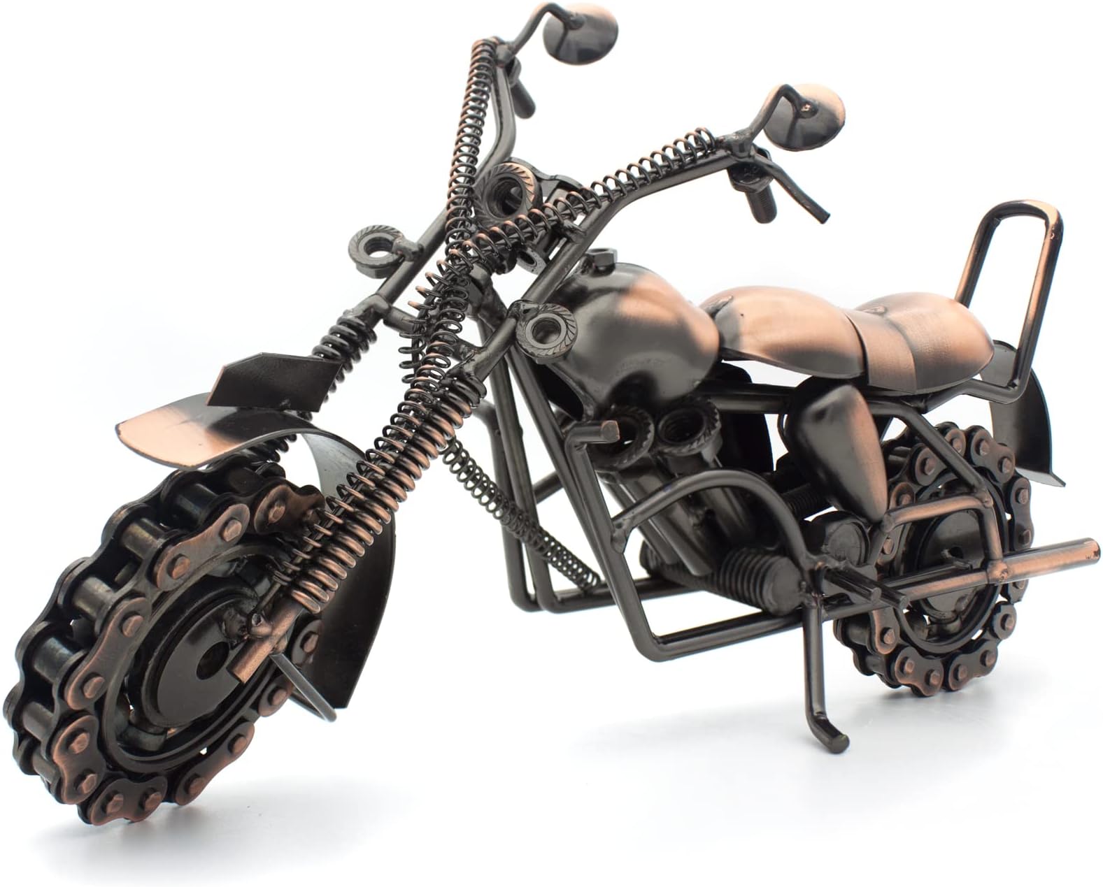 Motorcycle Gifts For Men, Dad & Grandpa On Fathers Day, Birthday Harley Davidson Riders; Scrap Metal Art Home Office Desk Decor, Man Cave Large