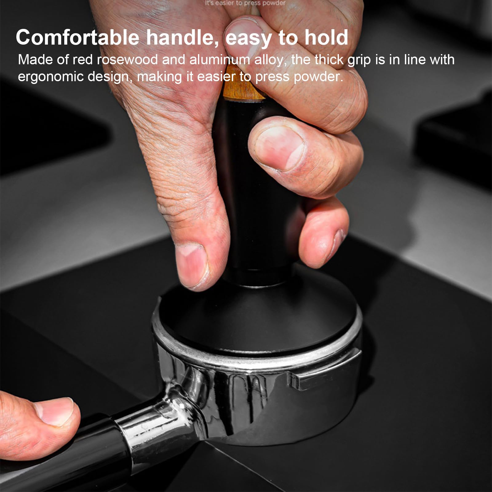 Tamper para máquina de café espresso, dosificador de café
