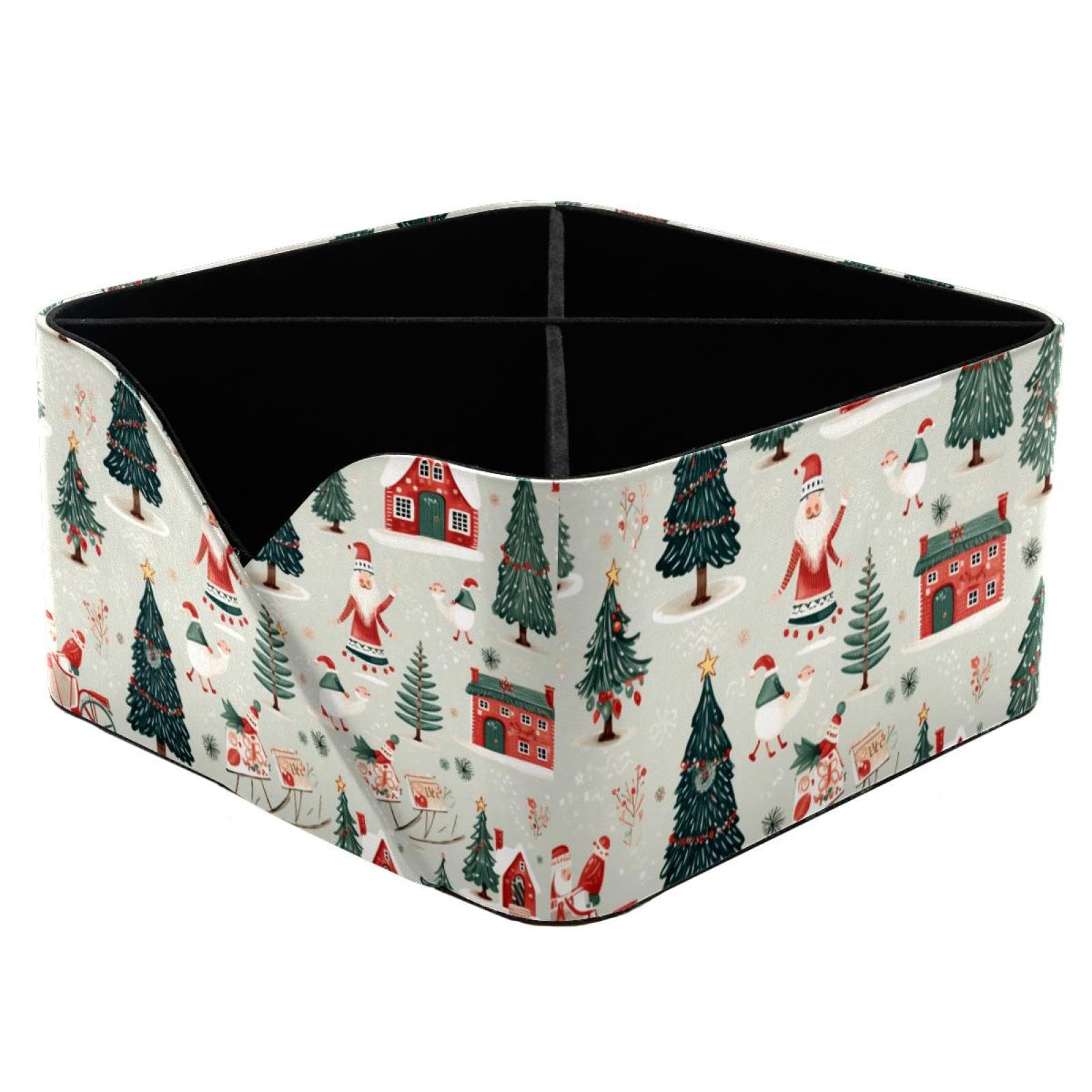 Organiseur de bureau en cuir PU grand format pour ranger vos accessoires de Noël avec élégance