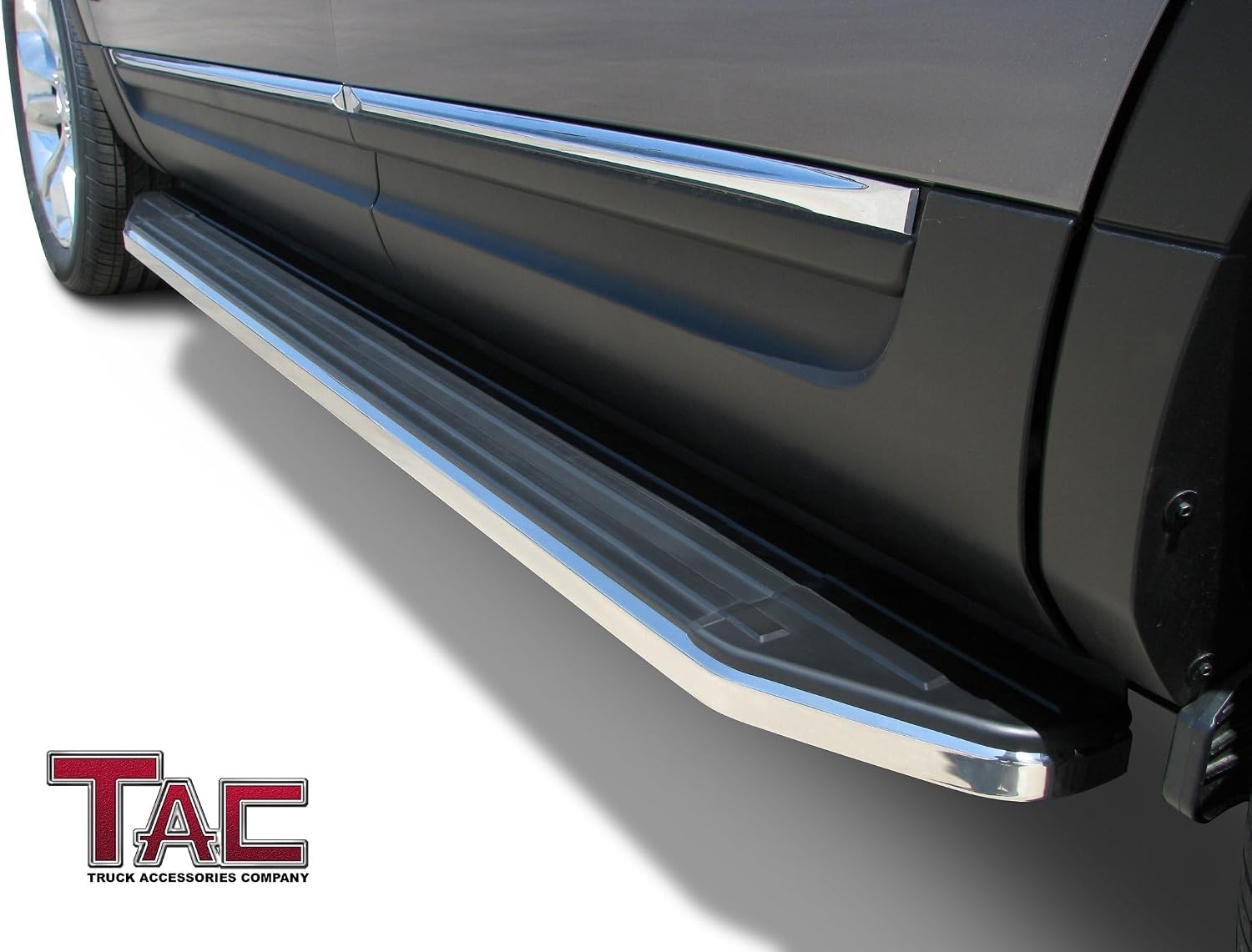TAC Running Boards Fit 2013-2021 Nissan Pathfinder (Exclude 2015-2022 Platinum Series) / 2013-2016 Infiniti QX60 SUV (Exclude All Models with Ground Lights) Aluminum Black Side Steps Truck Pickup 2Pcs
