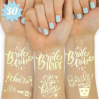 xo Fetti 30 Bride Tribe Flash Tattoos | Bachelorette Party Decorations Bridesmaid Favor + Bride to Be