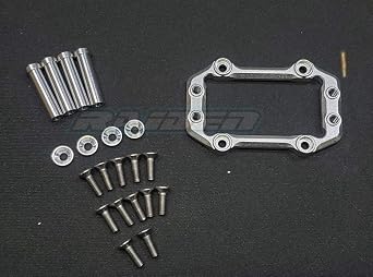 Aluminium Steering Servo Mount Set for Arrma Kraton Senton Talion Typhon Outcast - Silver