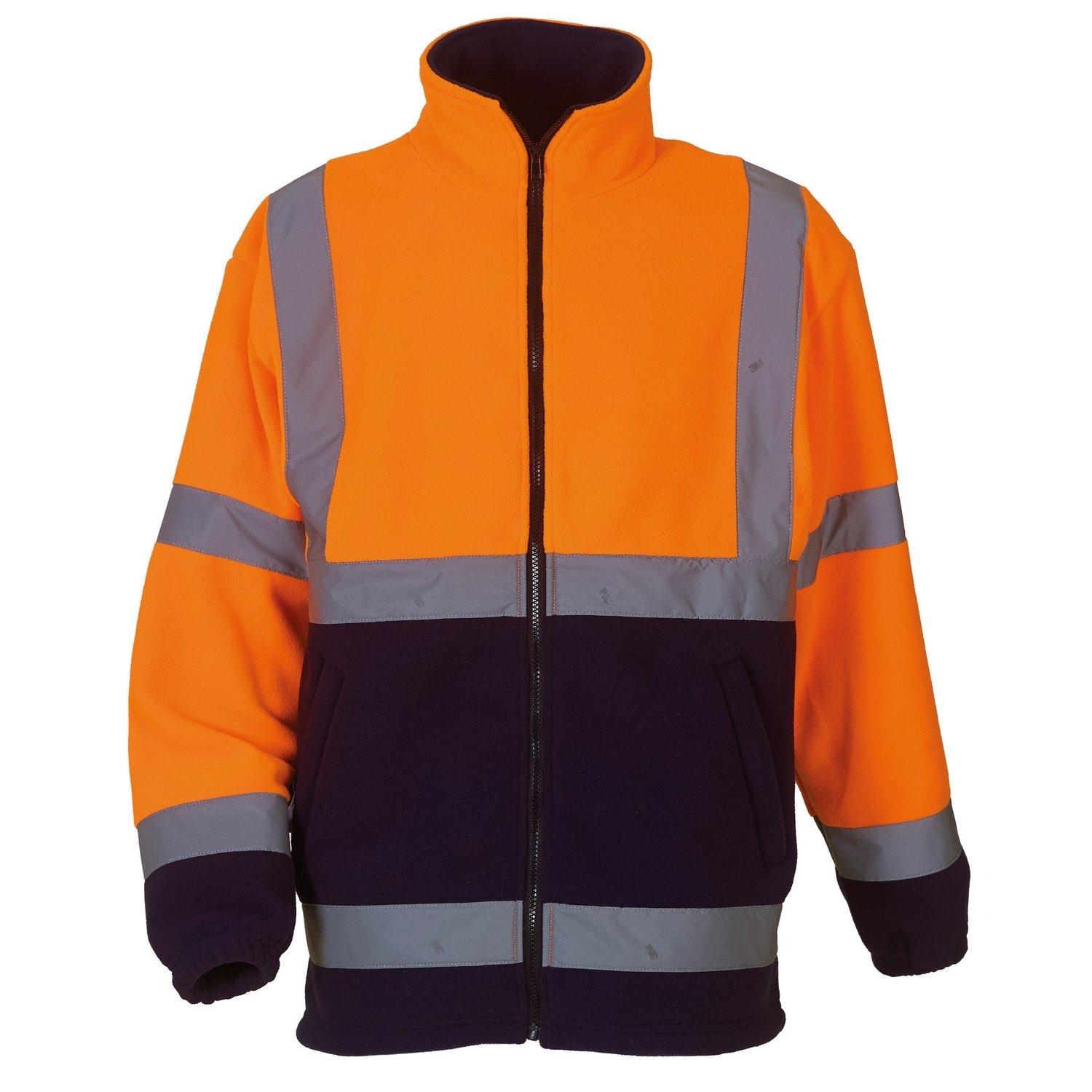 YOKO - Veste polaire haute visibilité - Homme (XL) (Orange)
