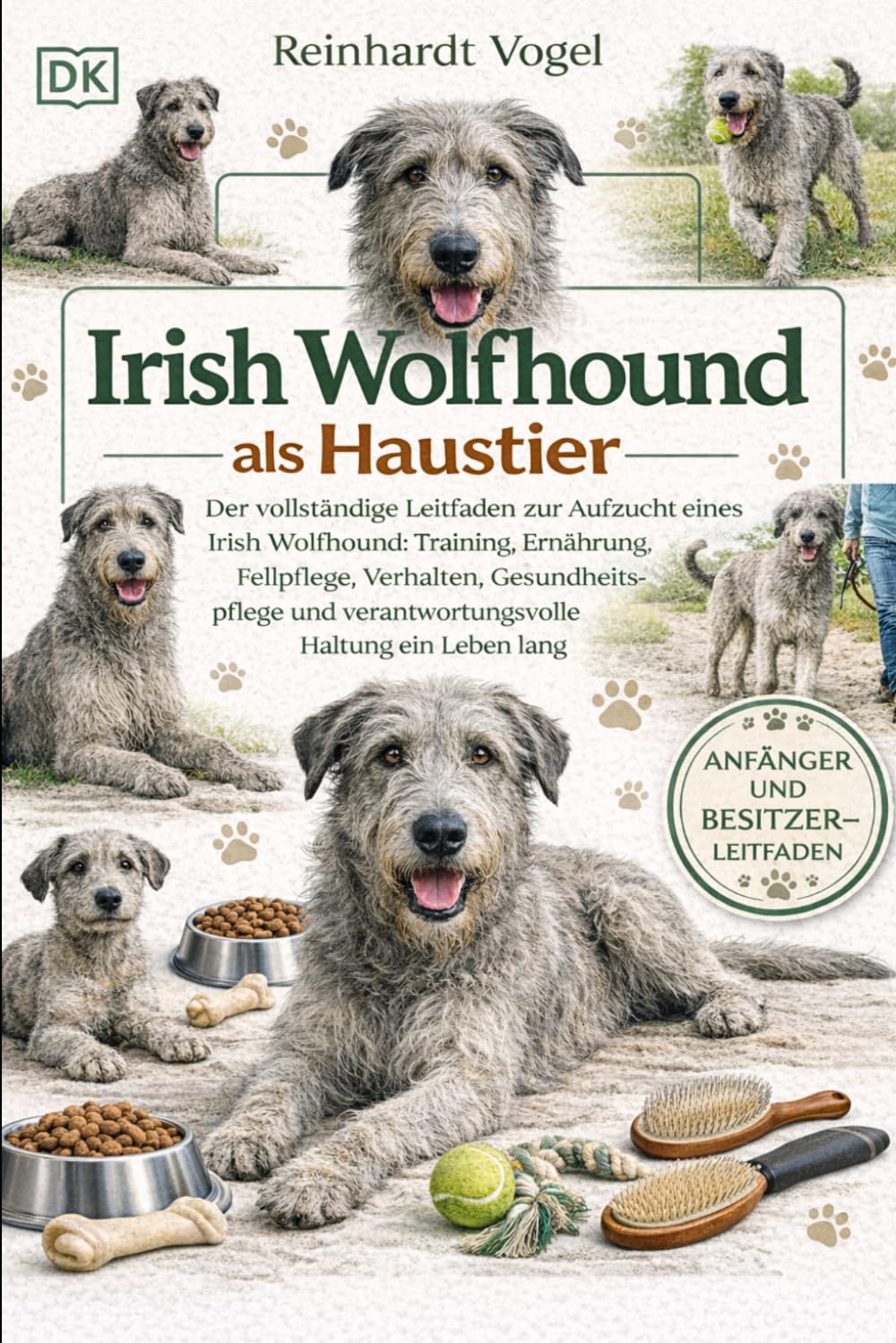 IRISH WOLFHOUND ALS HAUSTIER: Der vollständige Leitfaden zur Aufzucht eines Irish Wolfhound: Training, Ernährung, Fellpflege, Verhalten, ... verantwortungsvolle Haltung ein Leben lang