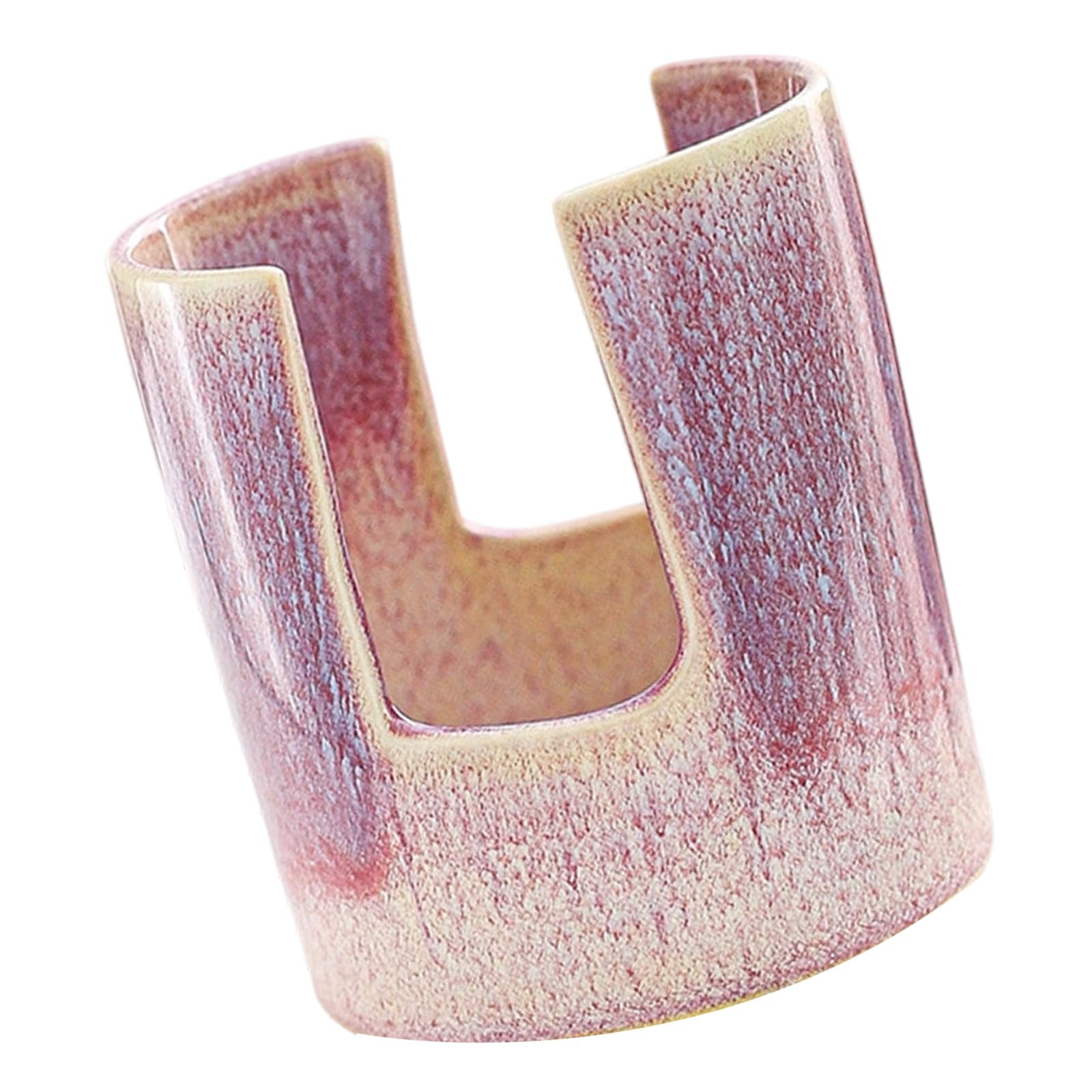 WAGHAVEN Sturdy Cylinder Shaped Ceramic Sponge Holders Organizer Sophisticated Accessory for Sink or Offices Desk Offices Desk Organizer