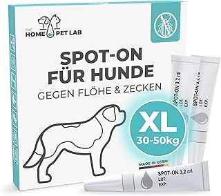 Spot On Zecken- und Floh Schutz für Hunde (XL: 30-50 kg), Effektiver Zeckenschutz für den Hund, 3 Monate Langzeitwirkung gegen Zecken product image
