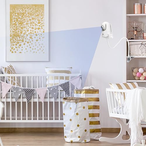 Miniatura 5 de Soporte flexible para monitor de bebé compatible con Infant Optics DXR-8 Pro, Nanit Pro, Owlet, Eufy, HelloBaby, Motorola, Vtimes, Arenti, VTech,