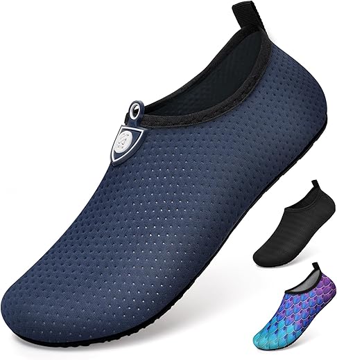 WateLves Badeschuhe Damen Herren Wasserschuhe Schwimmschuhe Strandschuhe Aquaschuhe Surfschuhe für Meer, Gr. 34-47