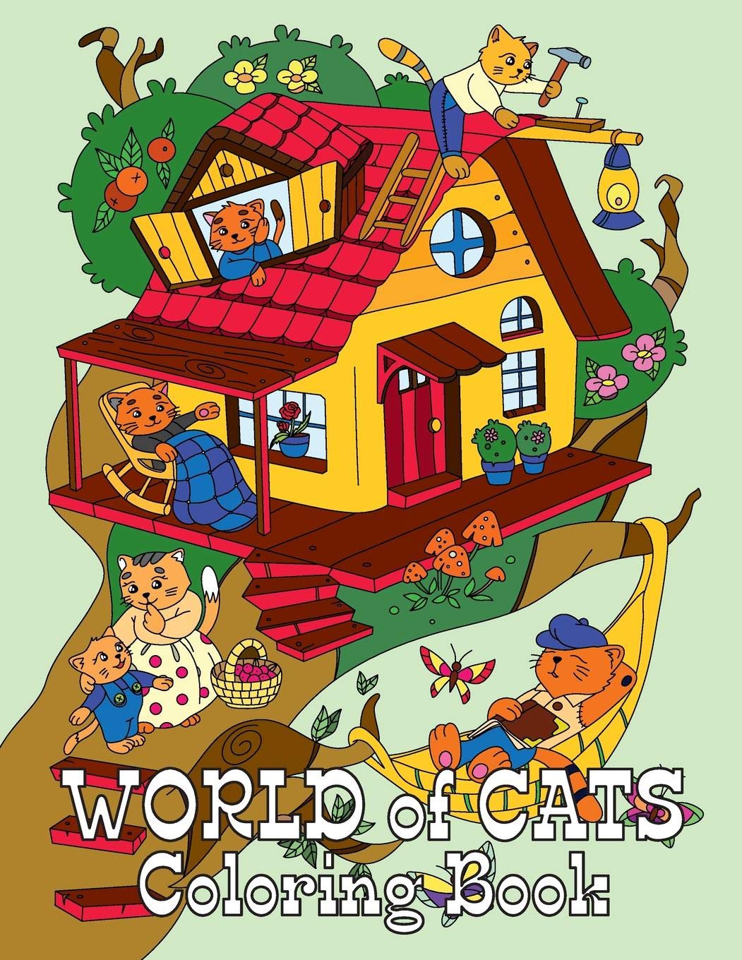buy-world-of-cats-coloring-book-25-coloring-pages-with-cute-cats-in