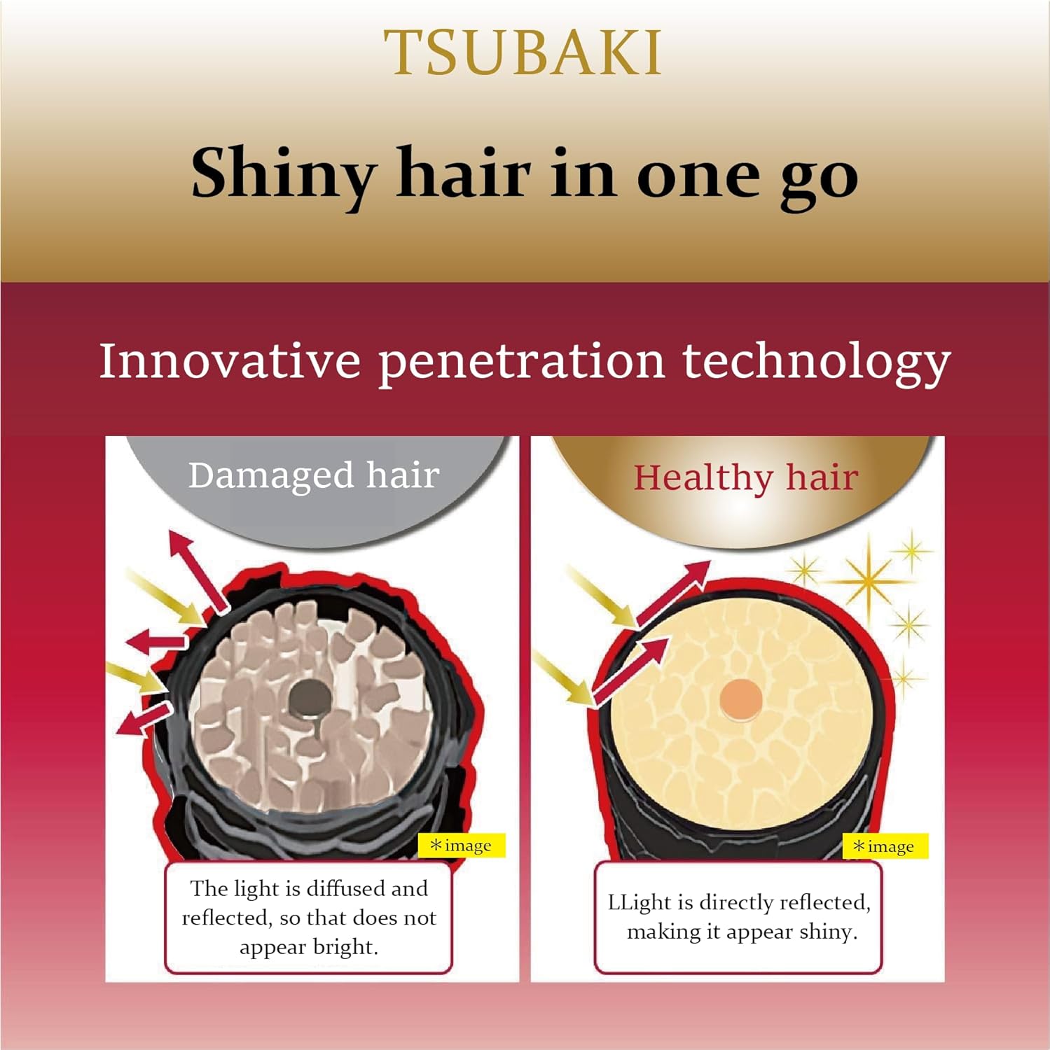 Premium Volume Repair Shampoo voor Tsubaki Navulverpakking 300ml Set van 2