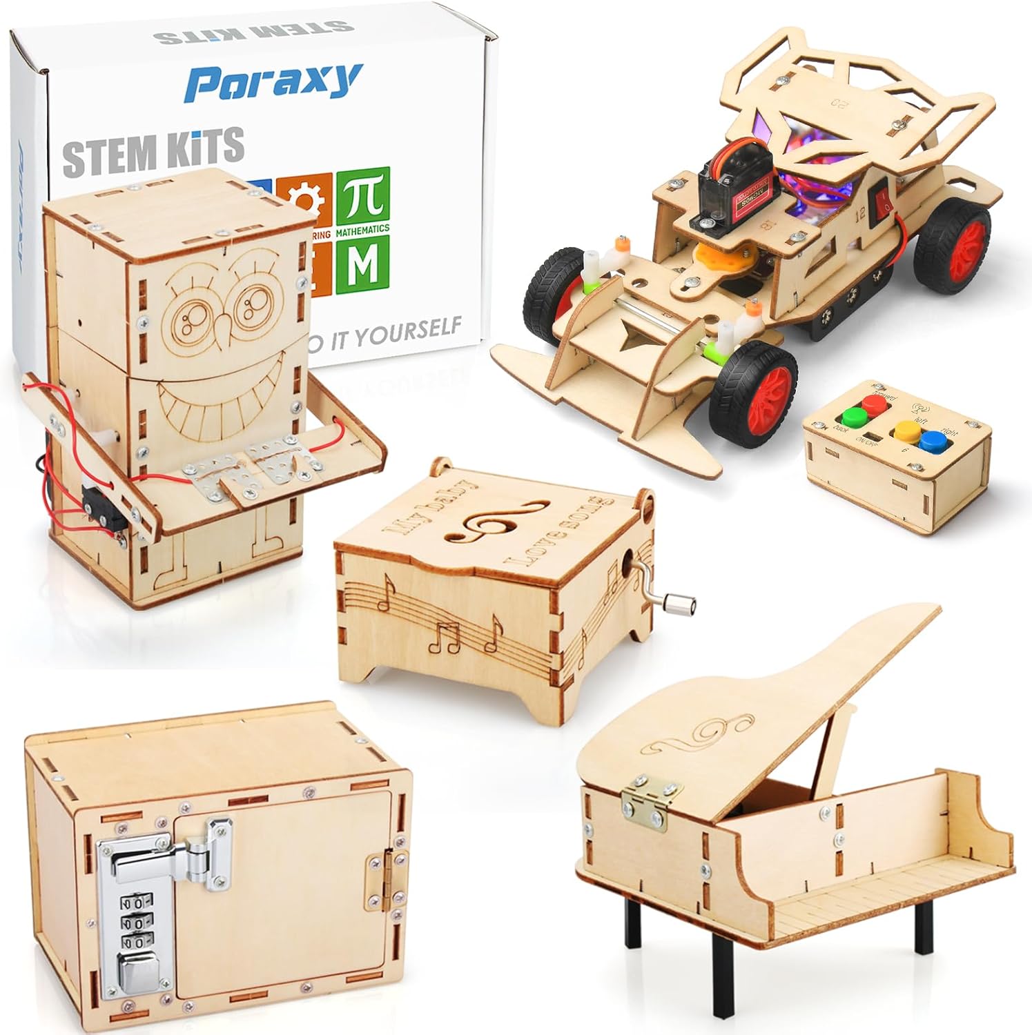 Amazon.com: 5 in 1 STEM Toys for Kids Ages 8-12, Science Experiment ...