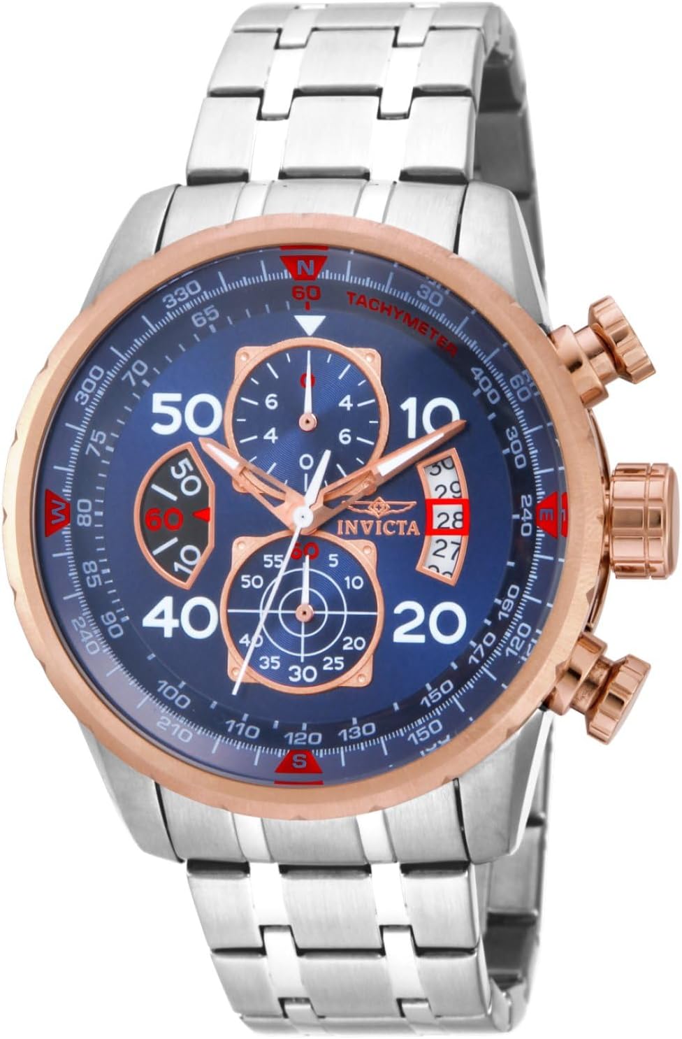 Men's Aviator Analog Display Japanese Quartz Watch