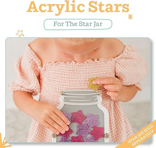 Miniatura 2 de Estrellas acrílicas para sistema de recompensa de tarros de estrellas, estrellas magnéticas y fichas para premios de entrenamiento para ir al baño,