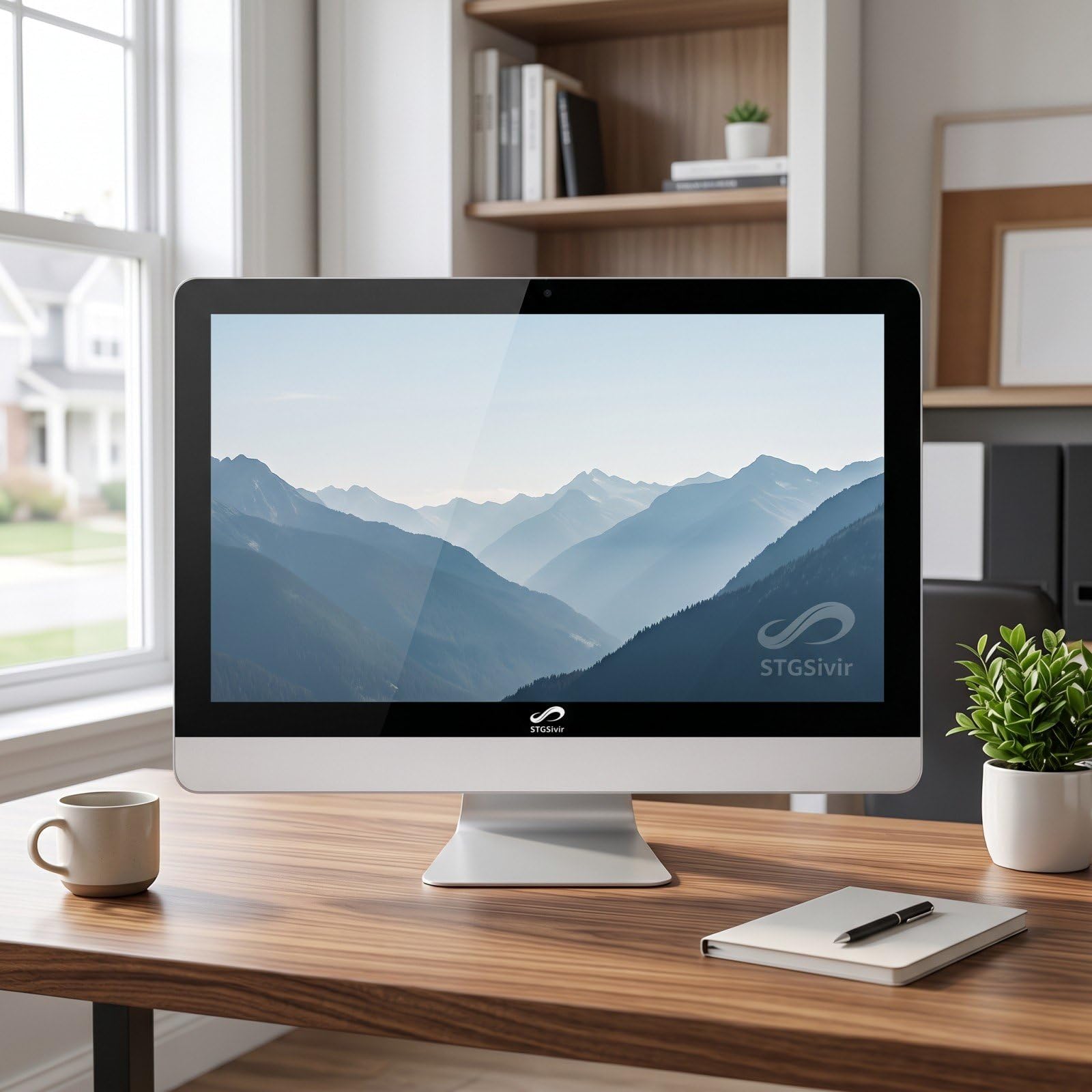STGSivir PC All in One, Display FHD da 24", Core i7, 16G RAM, 1T SSD | All in One PC, WiFi, BT 5.0, Webcam, Win11 Pro, Bianco, AIO per Casa e Ufficio