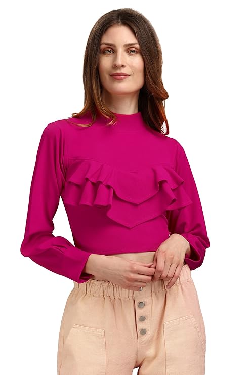 PURVAJA Women’s Slim Fit Top(sara-204-210) at Rs. 199