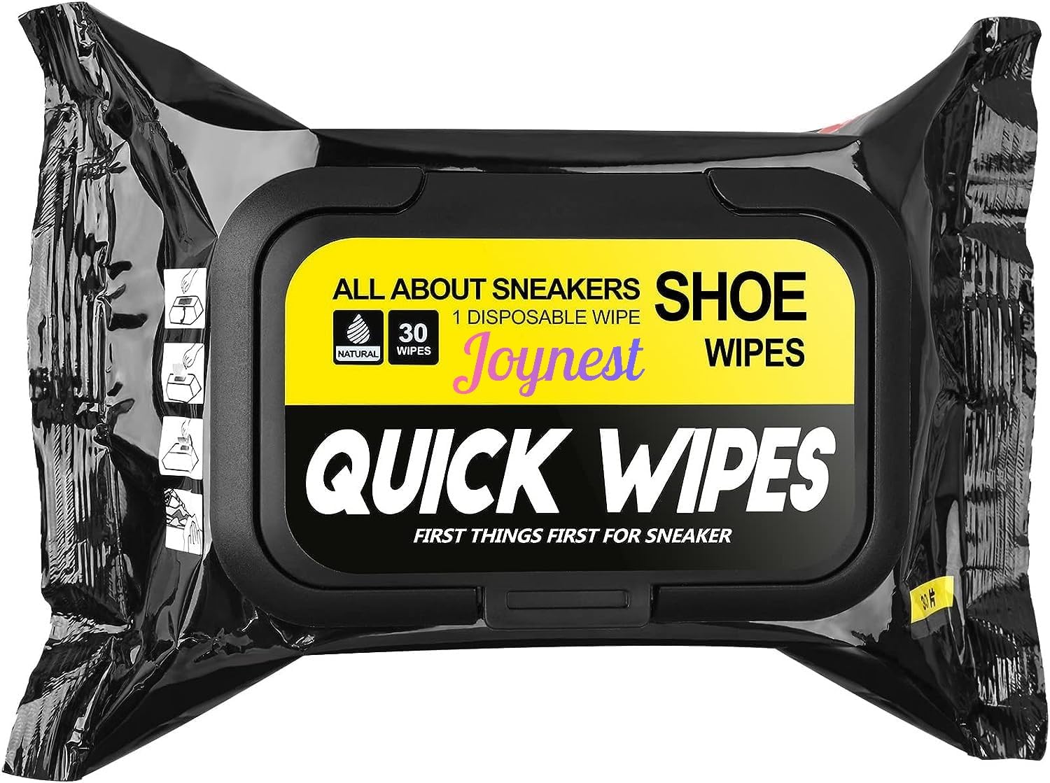 Joynest Shoe Cleaner Wipes Packs of 30 Pcs, Portable Cleaner Shoe Wipes Quickly Remove Dirt & Stains - These Disposable Shoe Cleaning Wipes