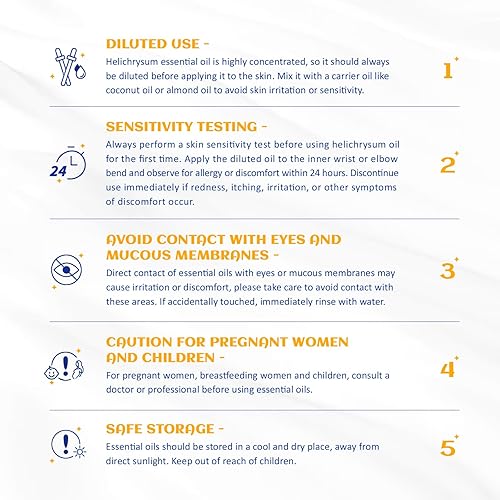 Miniatura 6 de HIQILI - Aceite esencial de Helichrysum para nutrir la piel, no diluido y natural, alivio de la fatiga en el masaje corporal, reducción de líneas