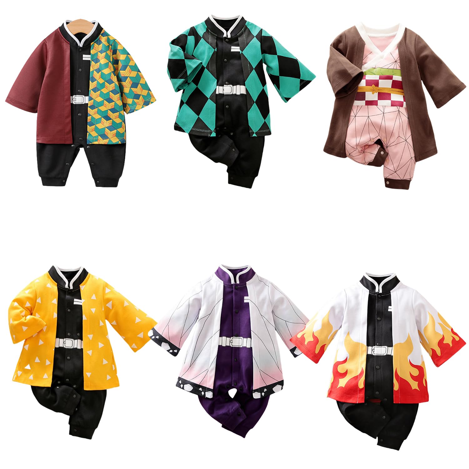 鬼滅の刃スズメ着せ替え服 Amazon.co.jp: [FoxHubs] ベビー服 鬼滅の刃 炭治郎 我妻 善逸 禰豆子