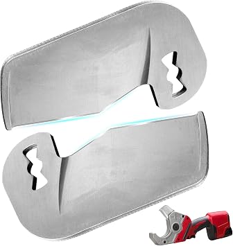 2Pack 48-44-0405 M12 Replacement Shear Blade Compatible with Milwaukee, PVC Plastic Pipe Replaceable Blade for 2470-20, 2470-21 Shear Tool, Cuts PVC, ABS, CPVC, PEX Tubing Rubber Hose