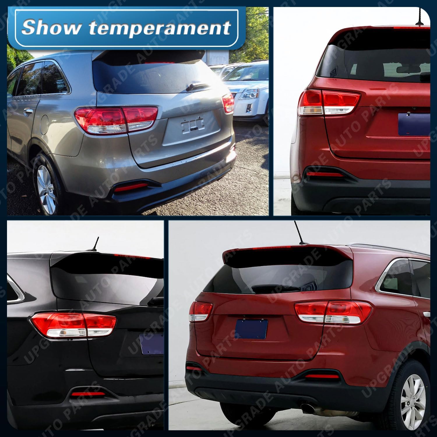 UPGRADE Compatible With 2016-2018 Kia Sorento L/LX/EX Inner Tail Lights with Halogen Bulbs 92403-C6000 92404-C6000 Passenger Right Side
