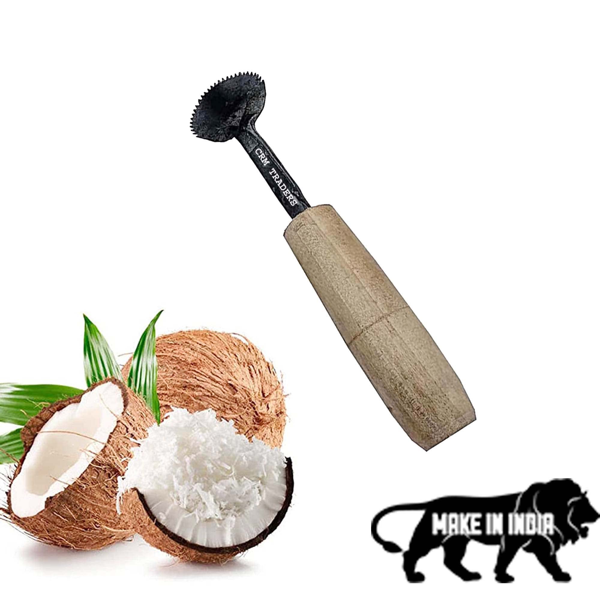 CRM TRADERS® Handmade Coconut Scraper Husk Peeler for Your Kitchen (Hand Scraper)